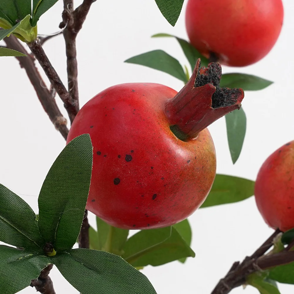 

Imitation Plants Artificial Flowerpot Pomegranate Pot Bonsai Mini Artificial Green Plant Christmashome Decoration Accessories