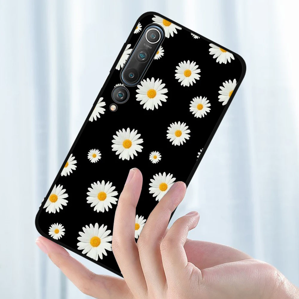 

Daisy Chrysanthemum Case For Xiaomi Redmi Note 10 9 8 7 T Pro MAX 9A K40 MI Note 11 10 9 10T Pro SE F3 X3 Soft TPU Phone Fundas