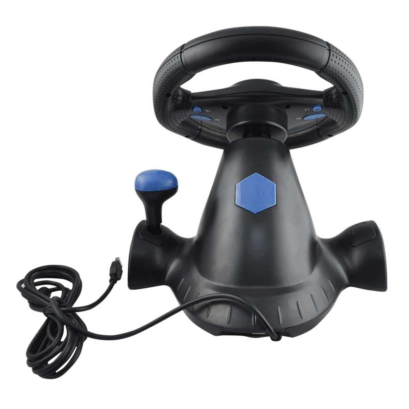 

Gaming Racing Steering Wheel, 180 Degrees Rotation with Pedals for PS3/ PS4 One PC 360 Switch