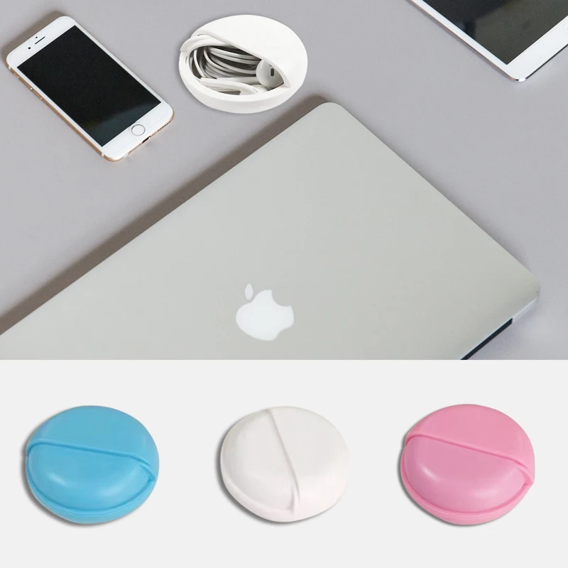 Круглые наушники разветвительная Коробка органайзер линии передачи данных