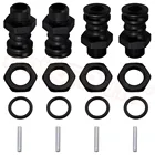 4 шт.лот 18-я алюминиевая Шестигранная втулка колеса 17 мм 23 мм удлинитель со стальным штифтом внутренний диаметр 8 мм + уплотнительное кольцо для радиоуправляемого хобби-автомобиля