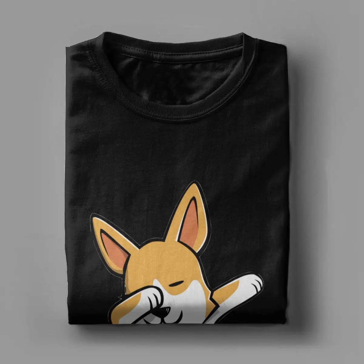 Забавная Мужская футболка Dabbing Corgi для любителей домашних животных милая собака