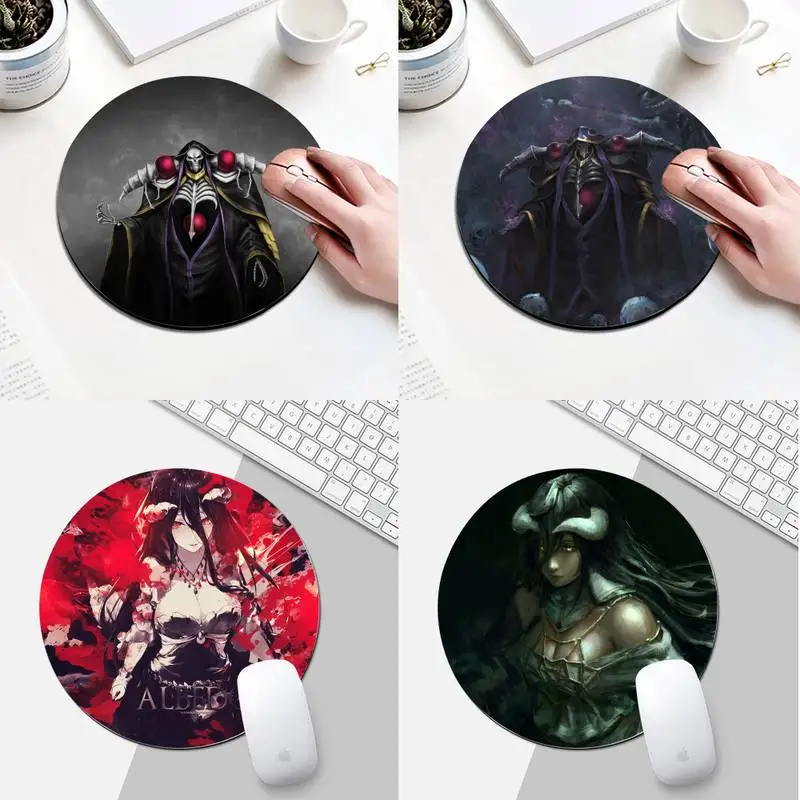 

YNDFCNB Overlord Gamer Speed Mice Retail Small Rubber Mousepad Round Desk Gamer Gaming Mat For PC Laptop Round Mouse Pad