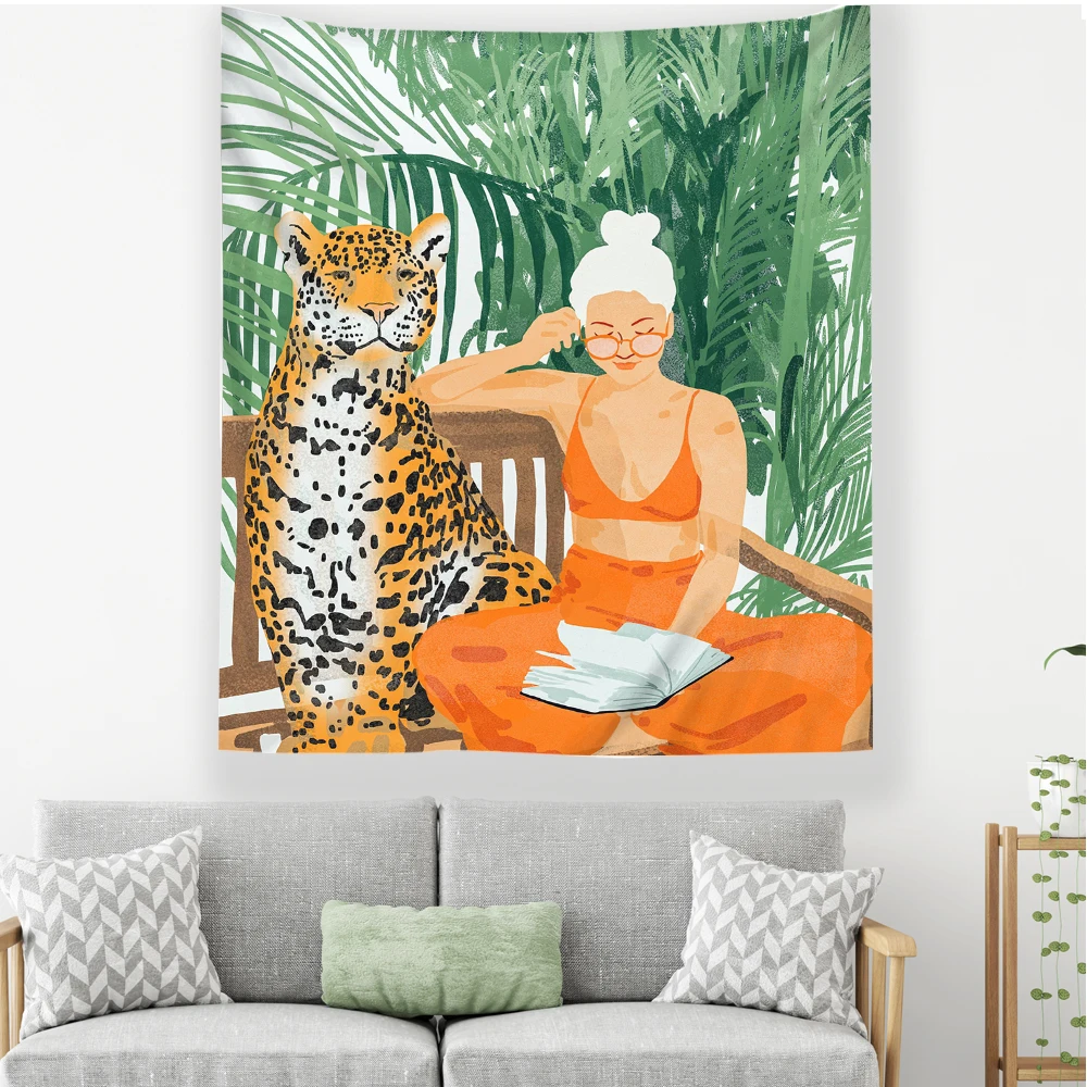 Летняя комната для девочек колледж настенная ткань спальни современный