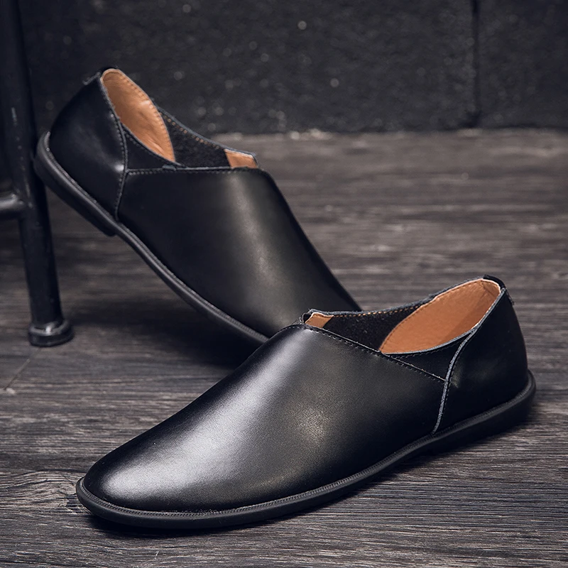 Лоферы мужские кожаные деловые роскошные дизайнерские туфли дышащие легкие