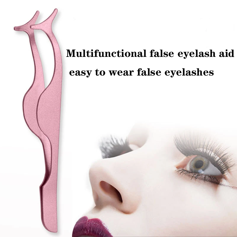 1 шт. Розовый Пинцет для наращивания ресниц|Пинцеты бровей| |