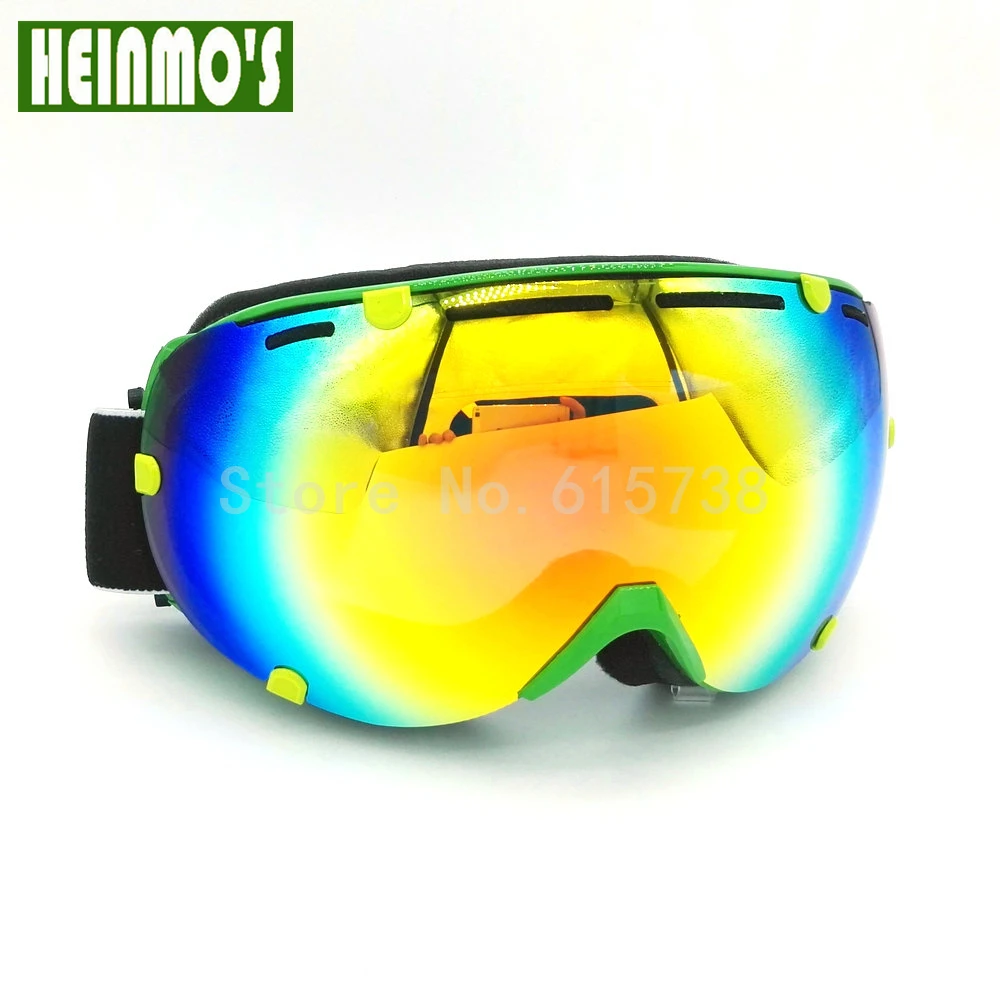 Лыжные очки snowboad для катания на лыжах скейтборде двойные линзы противотуманная