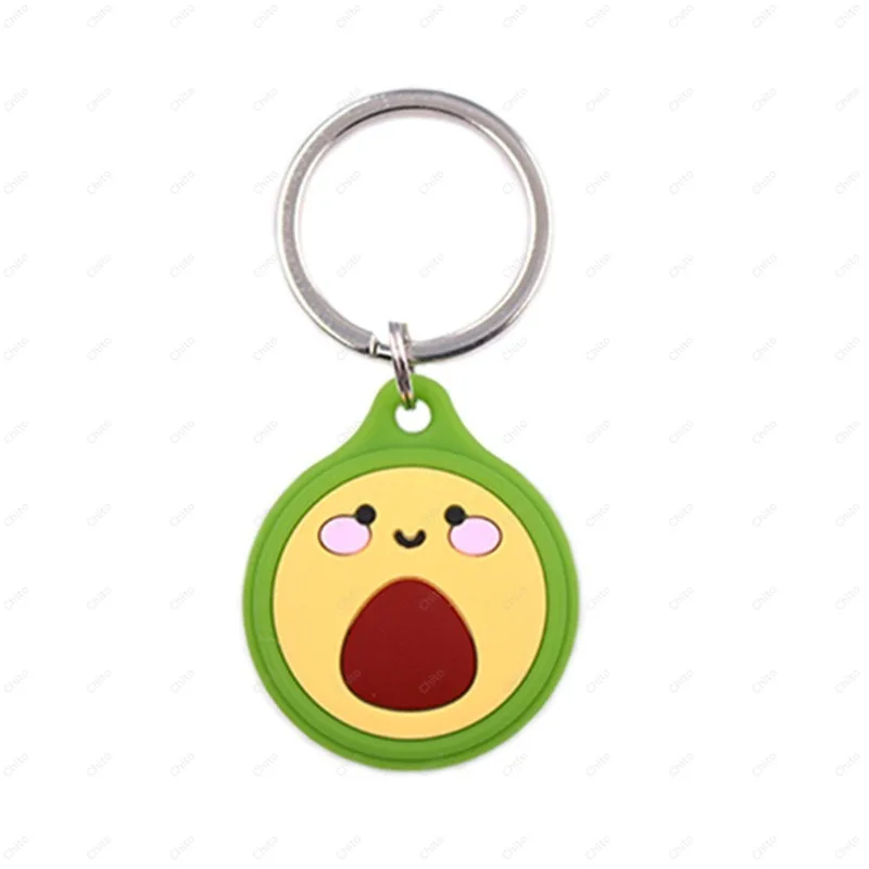 

Cute Cartoon Liquid Silicone For Airtag Case Protective Silicon Cover For Apple Airtags Holder KeyChain Shell Air Tag Tracker