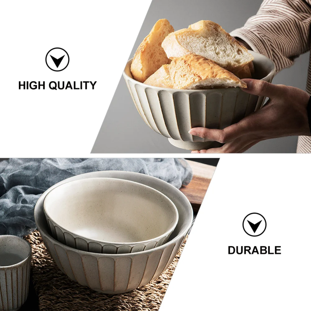 

1pc Ceramic Bowl Japanese Style Soup Bowl Noodle Bowl Kitchen Tableware