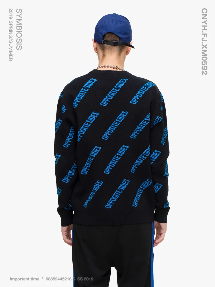 Viishow мужской свитер с буквенным принтом и круглым вырезом бренд Pull Homme Hiver новинка