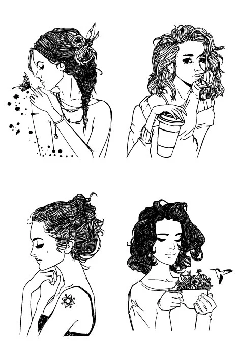 

DABOXIBO Young Girl Metal Cutting Dies Clear Stamps Mold For DIY Scrapbooking Cards Making Decorate Crafts 2020 NEW