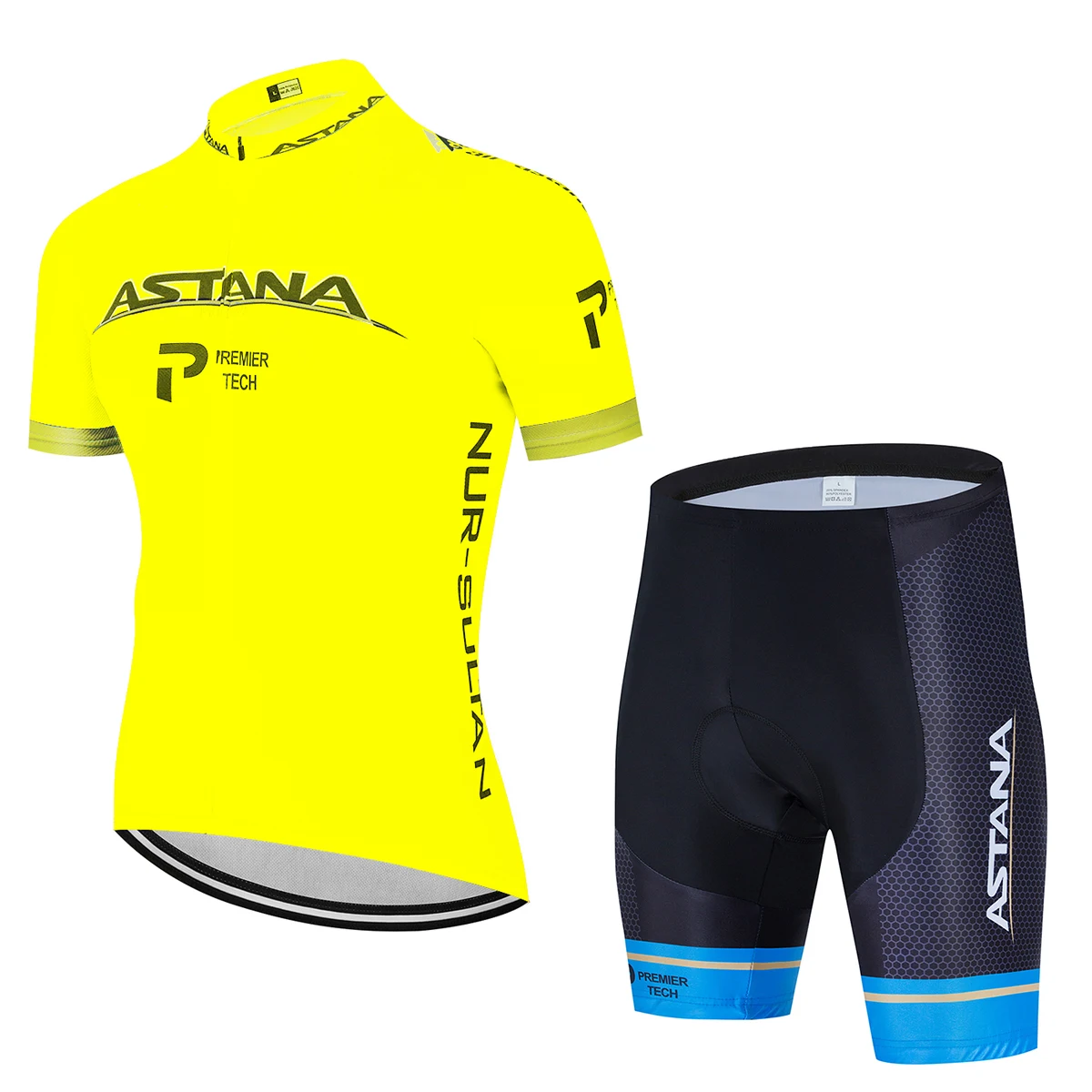 Велосипедный комплект из джерси 2020 Pro Team Astana летняя велосипедная одежда мужской