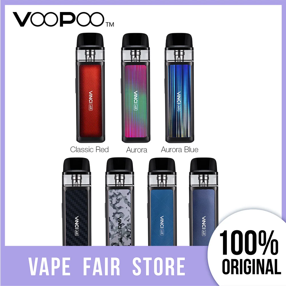 Оригинальный оригинальный комплект VOOPOO VINCI AIR Pod с аккумулятором 900 мАч 4 мл System & PnP