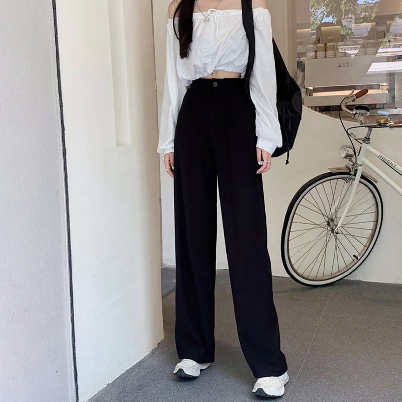 Брюки женские повседневные с завышенной талией на осень 2021 | Женская одежда
