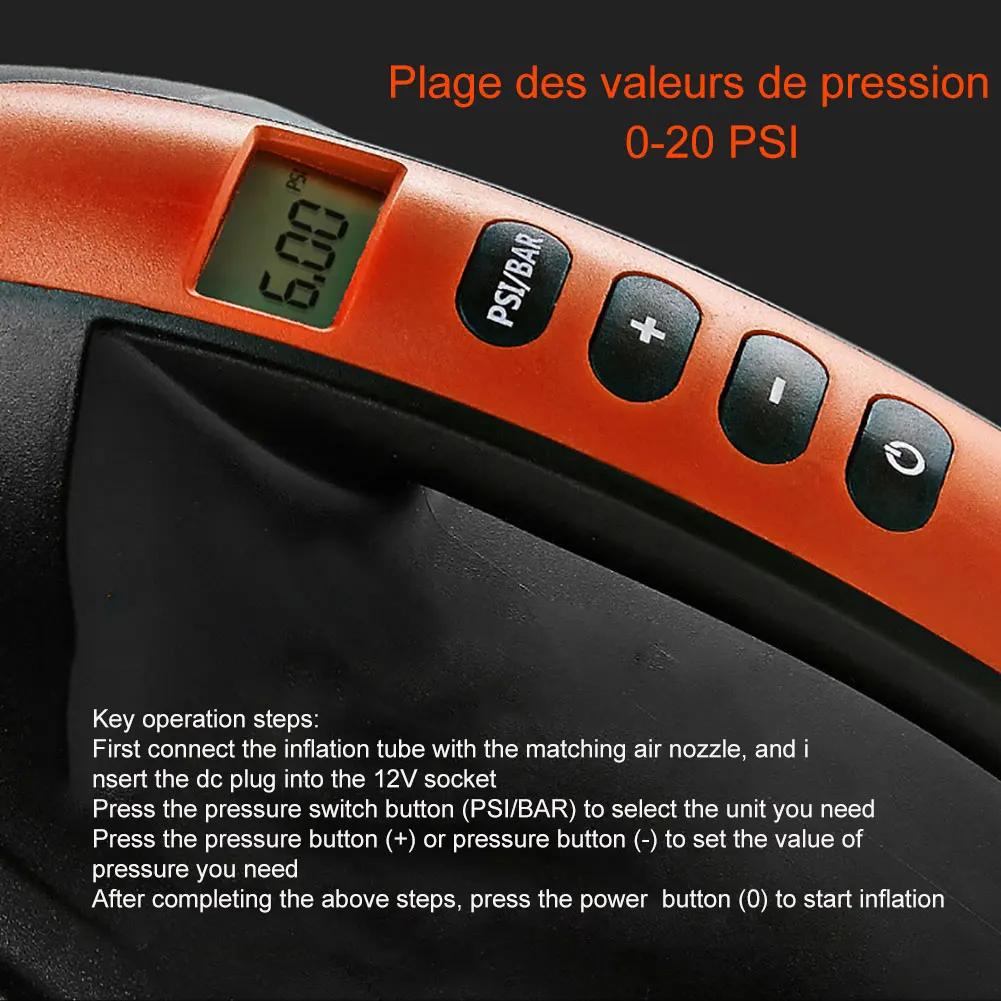 Умный насос электрическая воздушная помпа 12 В 20 PSI двухступенчатый |