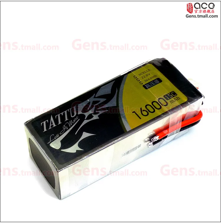Tattu UAV HV Lipo батарея 6S 10000mAh 12000mAh 16000mAh 22,8 V 15C 148Wh для большой модели самолета экспериментальные роботы динамики