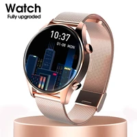 women smartwatch full touch screen support dial call heart rate wireless charg smart watch men for samsung smart watch women men