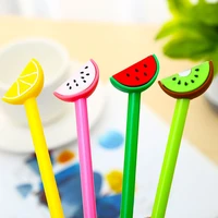 36pcs korean fruit gel pens funny watermelon kawaii pen cute stationery blue ink back to school stuff thing fun kawai stationary