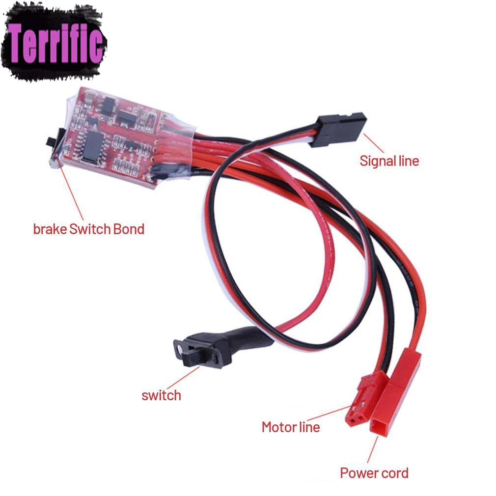 

Mini 20A 30A ESC Motor Speed RC ESC 2KHz Forward Reverse Brush Brake RC 2S for Controller Boat Car Prototank Top Regulator