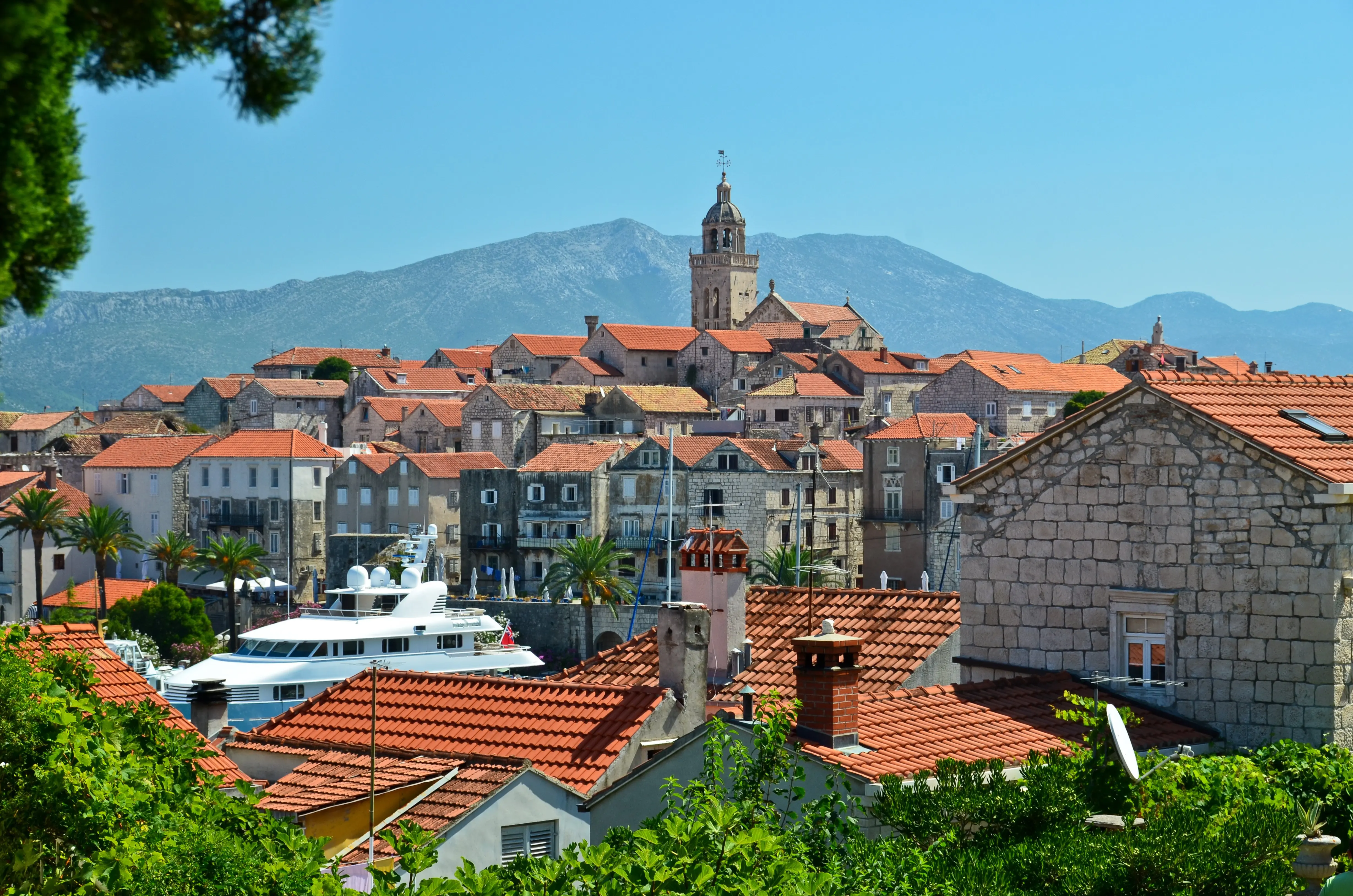 

400X300MM croatia-adriatic-korcula-sea-wallpaper-1 jumbo fridge magnet SFM-0261