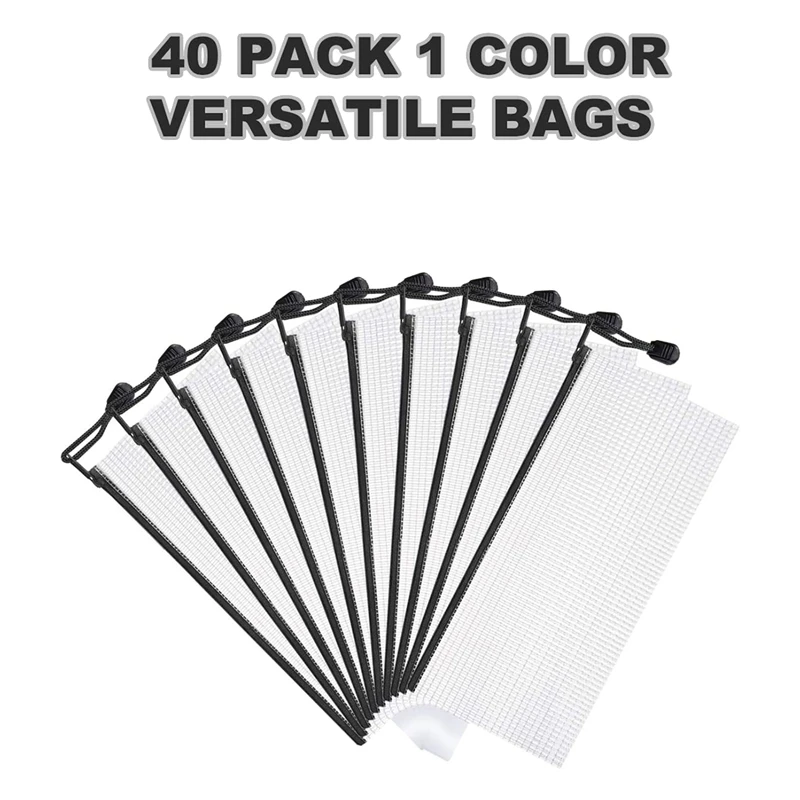 

Zipper Mesh Pouch,Waterproof File Storage Bags, Multipurpose for Organizing Office Supplies Cosmetics Travel Bag