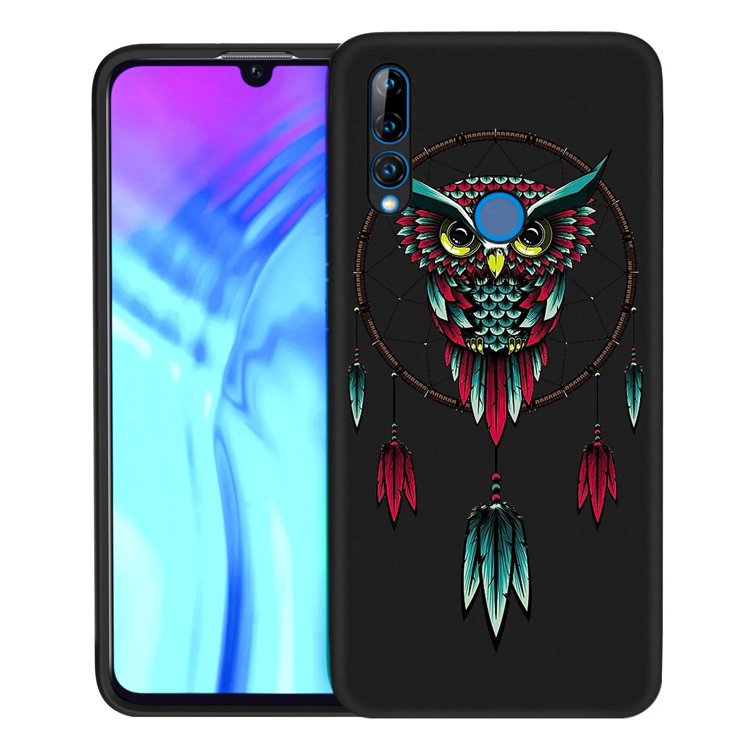 silicone cover lovely animal owl for huawei honor 9 9x 9n 8s 8c 8x 8a v9 8 7s 7a 7c pro lite prime play 3e phone case free global shipping
