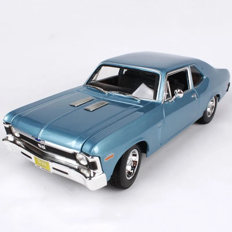 Горячая 1:18 c-hevrolet 1970 NovaSS классическая модель из сплава автомобиля, коллекция и подарочная модель украшения