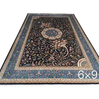 persian carpet living room %ef%bc%8chand knotted sun flowers blue bedroom carpet%ef%bc%8clarge area rug for lliving room 6x9 foot