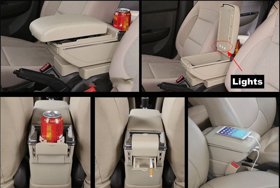 Подлокотник коробка для Opel Astra H USB зарядка повышает двухслойный центральный консольный ящик для хранения с подстаканником пепельница аксессуары