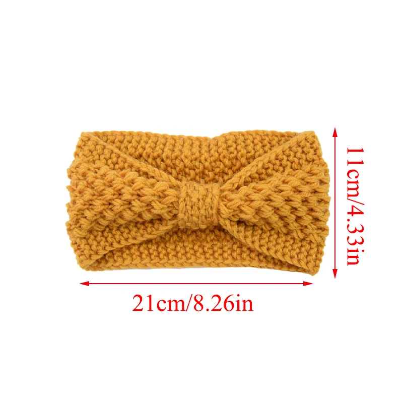 

Autumn Winter Solid Crochet Knitting Wool Women Headband Weaving Cross Handmade DIY Hair Bands Warm Sweet Girl Hair Accessories