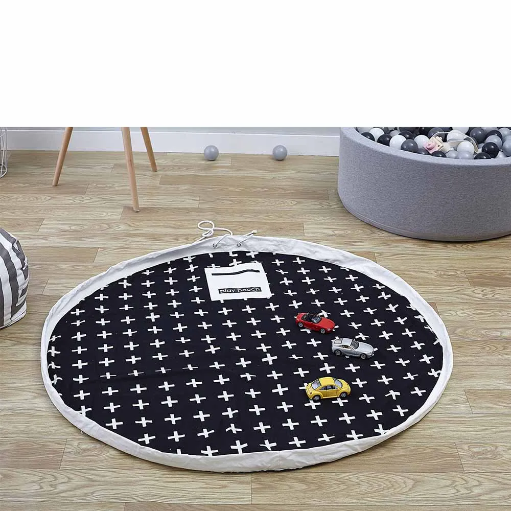 Большая сумка на молнии для хранения детских игрушек с ручкой портативная