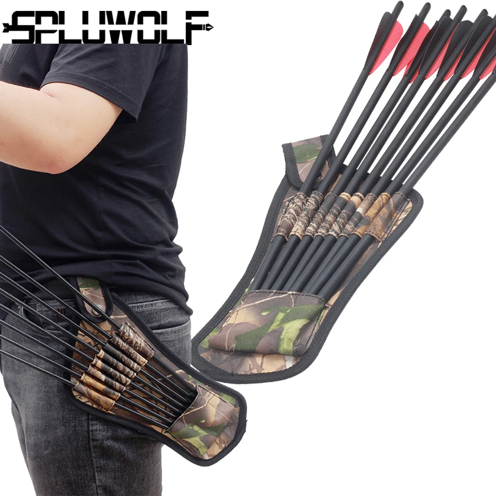 Archery Bow and Arrow Quiver Holder Bag For Crossbow Hunting Shooting Accessories