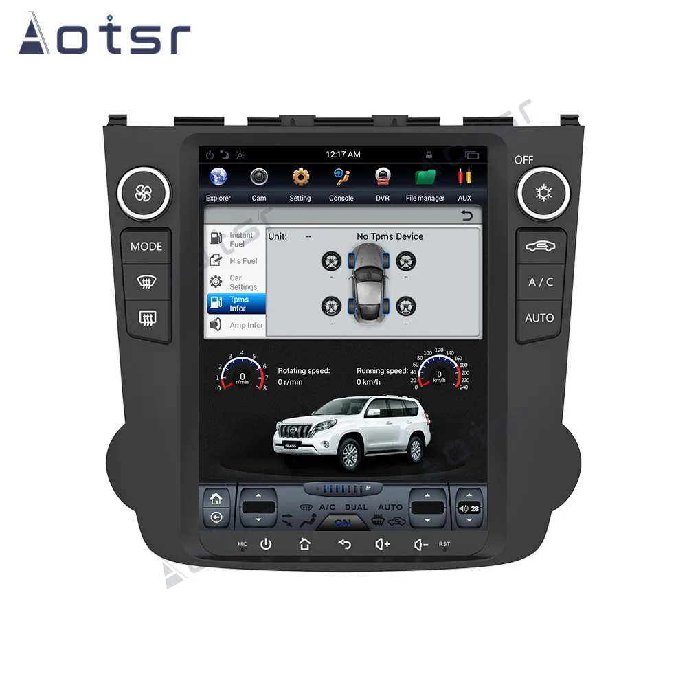 PX6 car Radio Carplay Android 9.0 4G-64G Tesla Style Screen For Honda CRV 2006-2011 Car Dashboard Multimedia Head Unit Stereo | Автомобили