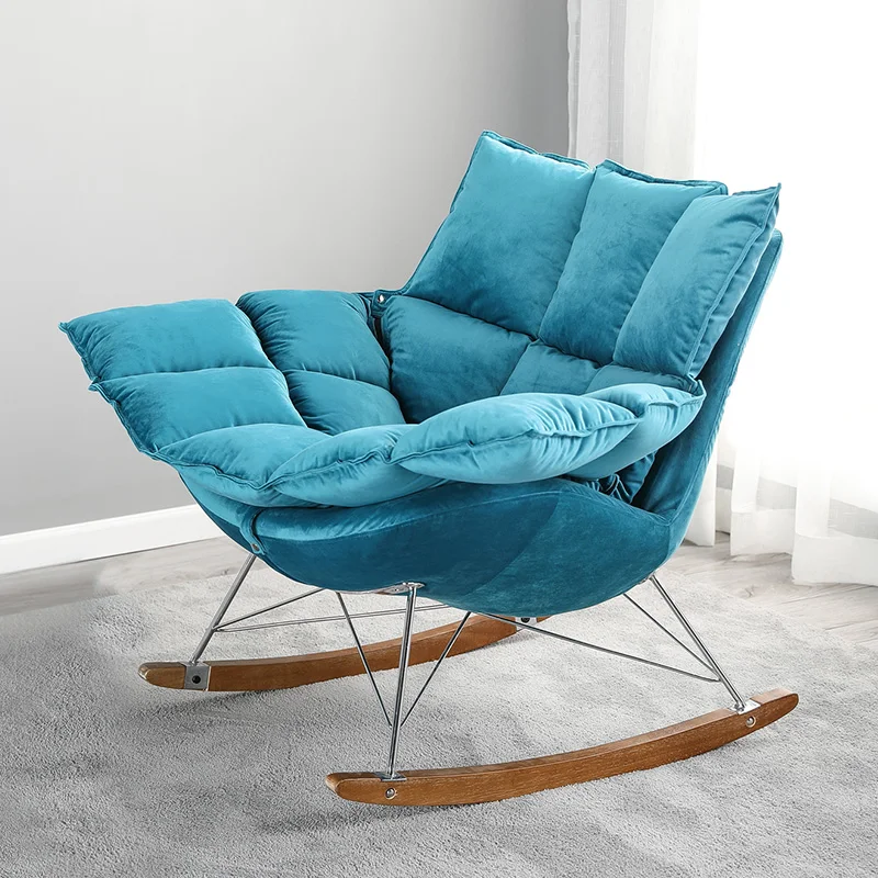 Кресло качалка H1 в скандинавском стиле маленький диван для дома и балкона