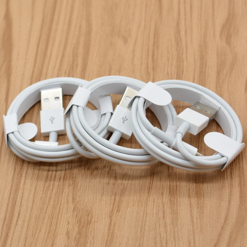 

5PCS/Lot 1M TPE Charging Cable For iPhone 12 Pro iPad 6S 6 7 8 Plus 11 Pro XS Max X XR SE 5S 5C 5 Data Sync Charge Line Cord