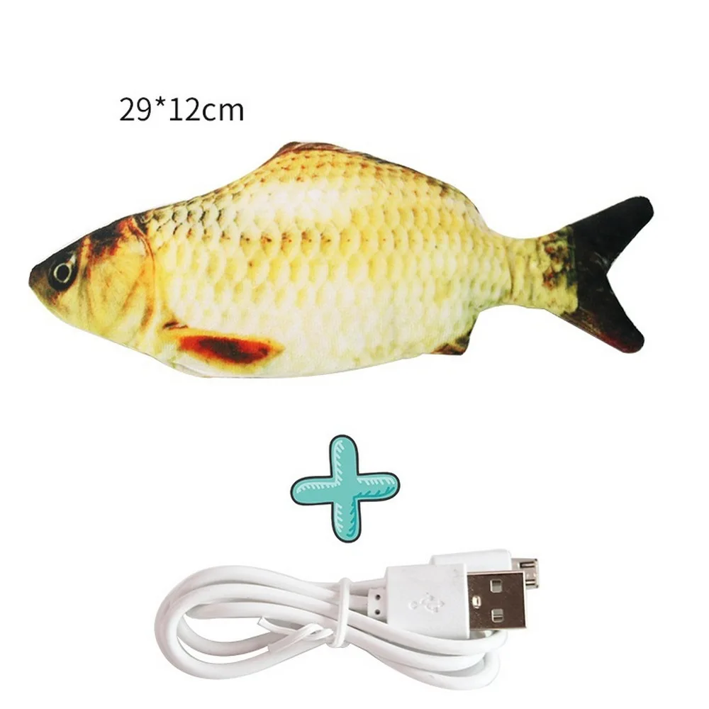 Электронная игрушка для кошек 3D Рыба электрическая USB зарядка имитация рыбы