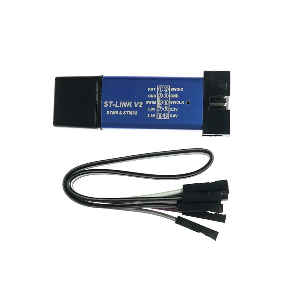 Программатор KJ268 Stlink ST-Link V2 Mini STM8 STM32 программатор для загрузки с крышкой 1 шт. |
