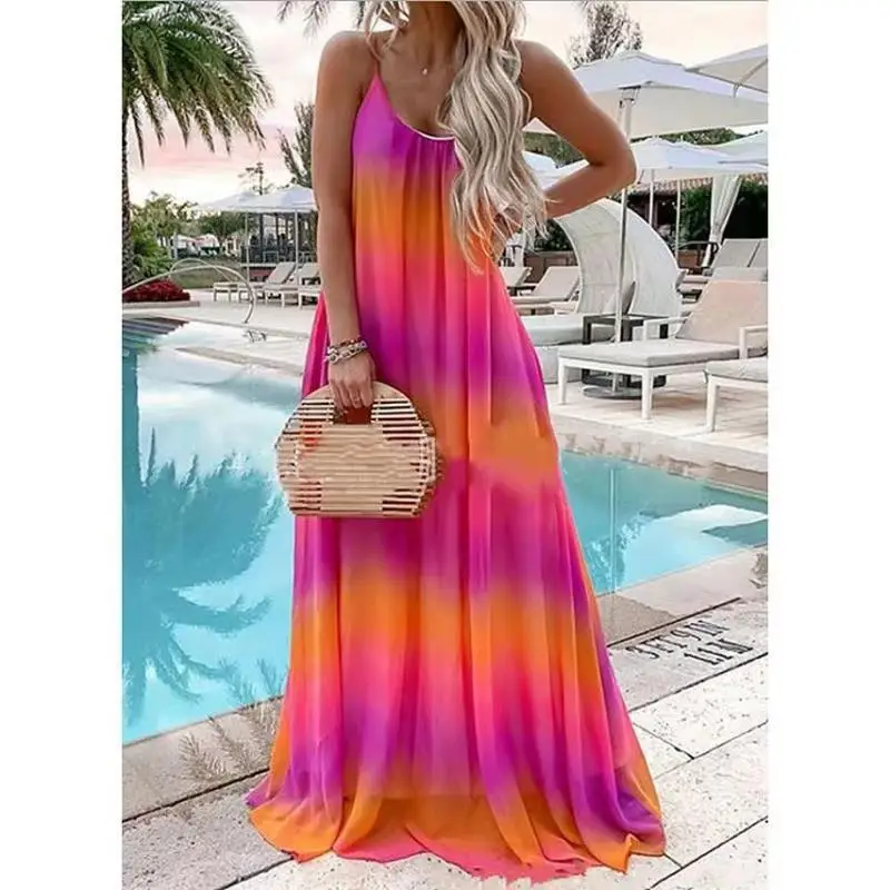 

Платье на бретелях с бахромой; Летняя обувь для женщин; Модные туфли, женское платье на бретельках с галстуком-бабочкой на основе красителя ...