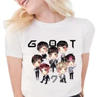 Лидер продаж, футболка GOT7 Kpop JB JR bamboo, милая мультяшная футболка, женская одежда, повседневные футболки в стиле Харадзюку, женские летние топы с коротким рукавом