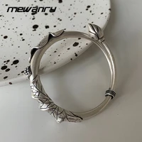 mewanry 925 sterling silver bracelet for women trend vintage elegant party creative design lotus jewelry birthday gift wholesale