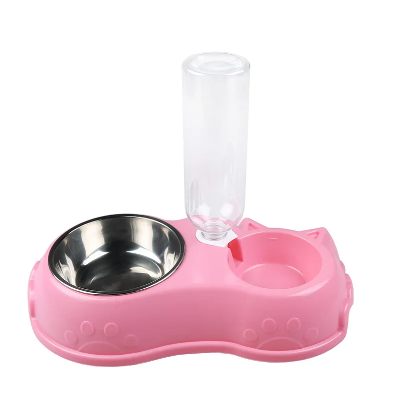 Питьевая Бутылка кормушка для собак автоматический медленный из нержавеющей