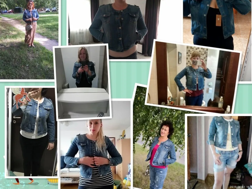 Джинсовая куртка размера плюс с круглым воротником 4XL 5XL, милая женская синяя куртка-бомбер, светильник, короткая джинсовая куртка с длинным рукавом, повседневное пальто