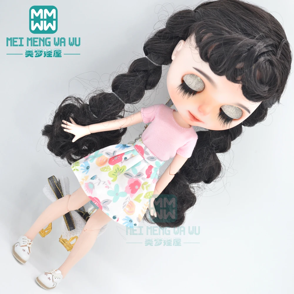 Аксессуары для одежды куклы blyth ob24 ob27 azone модные футболки мини-юбки кожаная обувь |