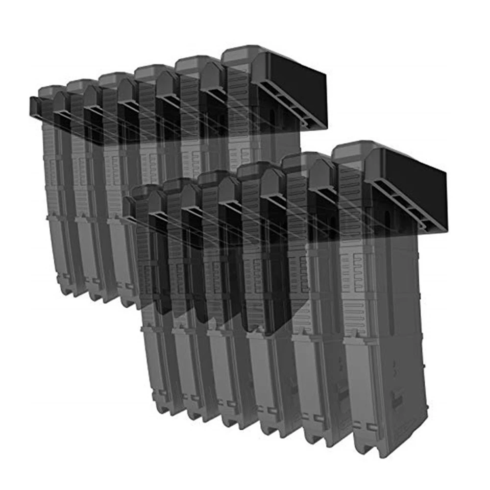 

Tactical Solid ABS 6X Standard PMAG Wall Mount Magazine Rack Mag Holder Home Magazine Storage Rack For AR15 Hunting Accessories