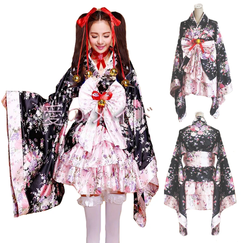 Женское милое платье принцессы в стиле &quotЛолита&quot кимоно для девушек