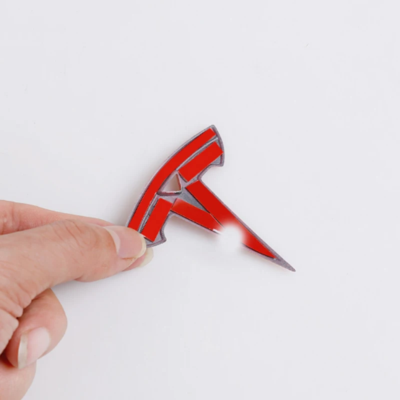 Подходит для Tesla модели 3 красный персонализированный логотип автомобиля