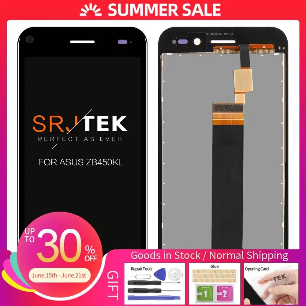 ЖК-дисплей и сенсорный датчик в сборе для ASUS ZenFone Go ZB450KL X009D X009DB, замена для 4,5 