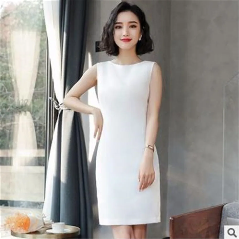 Горячая распродажа. Элегантное женское платье с вырезом без рукавов.|slim dress|dresses