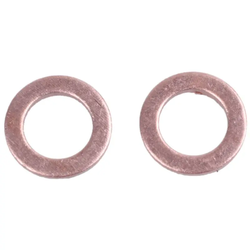 50 шт. медь раздавить шайба плоское уплотнительное кольцо установки 6 мм x 10 1 |