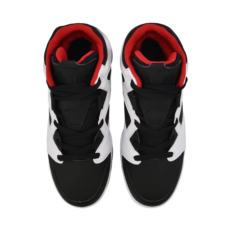 Женские Ретро кроссовки Li-Ning BADFIVE 90 GS баскетбольная культура теплая флисовая